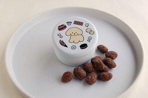 [限定：てらおかなつみ]アーモンドチョコレート缶(白)
