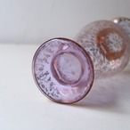 小花柄のパープル花瓶