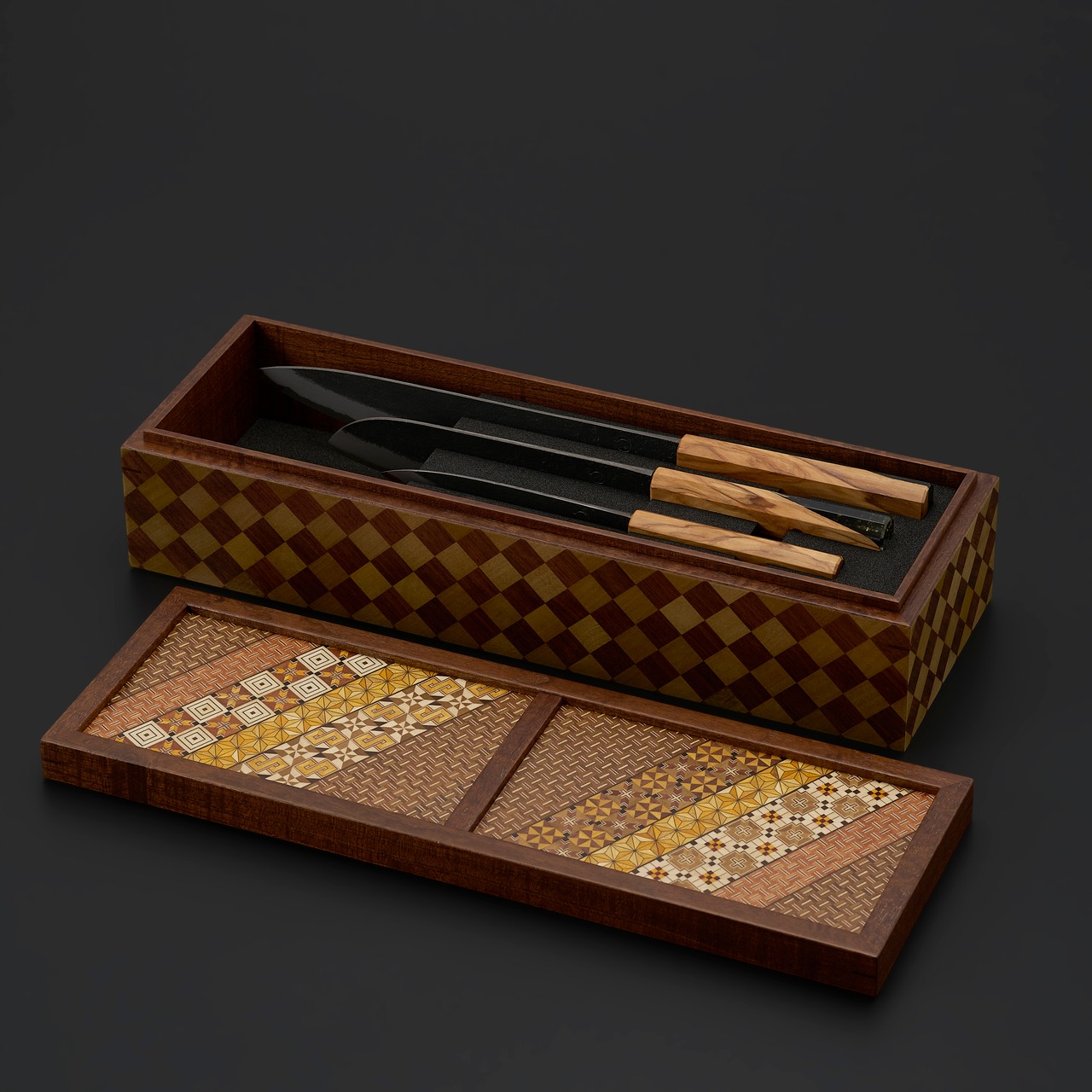 庖斬巴　寄木の匣 -HAKO-　3丁入　IK-040-001　春