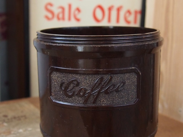 イギリスアンティーク　ベークライト製キャニスター　COFFEE CADDY