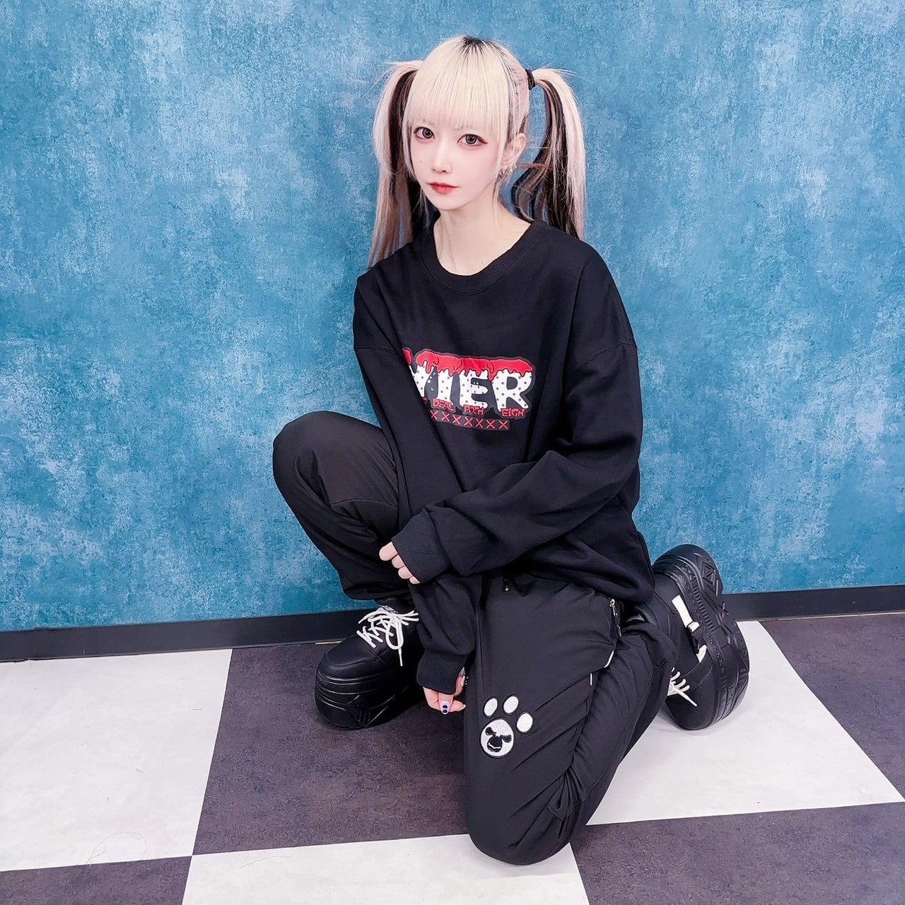 裏地防寒もこもこZIPポケットスウェットパンツ【足跡DESIGN】 | NIER