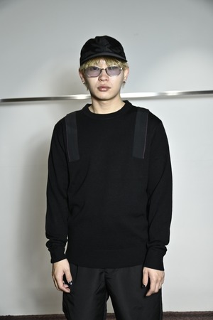 【26SS】PEACEMAKER OAMC ピースメーカーオーエーエムシー / ニットトップス 長袖 / Applied Tape Kint