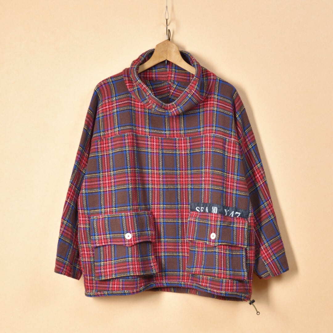 快晴堂 カイセイドウ ガールズタータンチェック・アルピーノスタンドヤッケ・ココアタータン【送料無料】