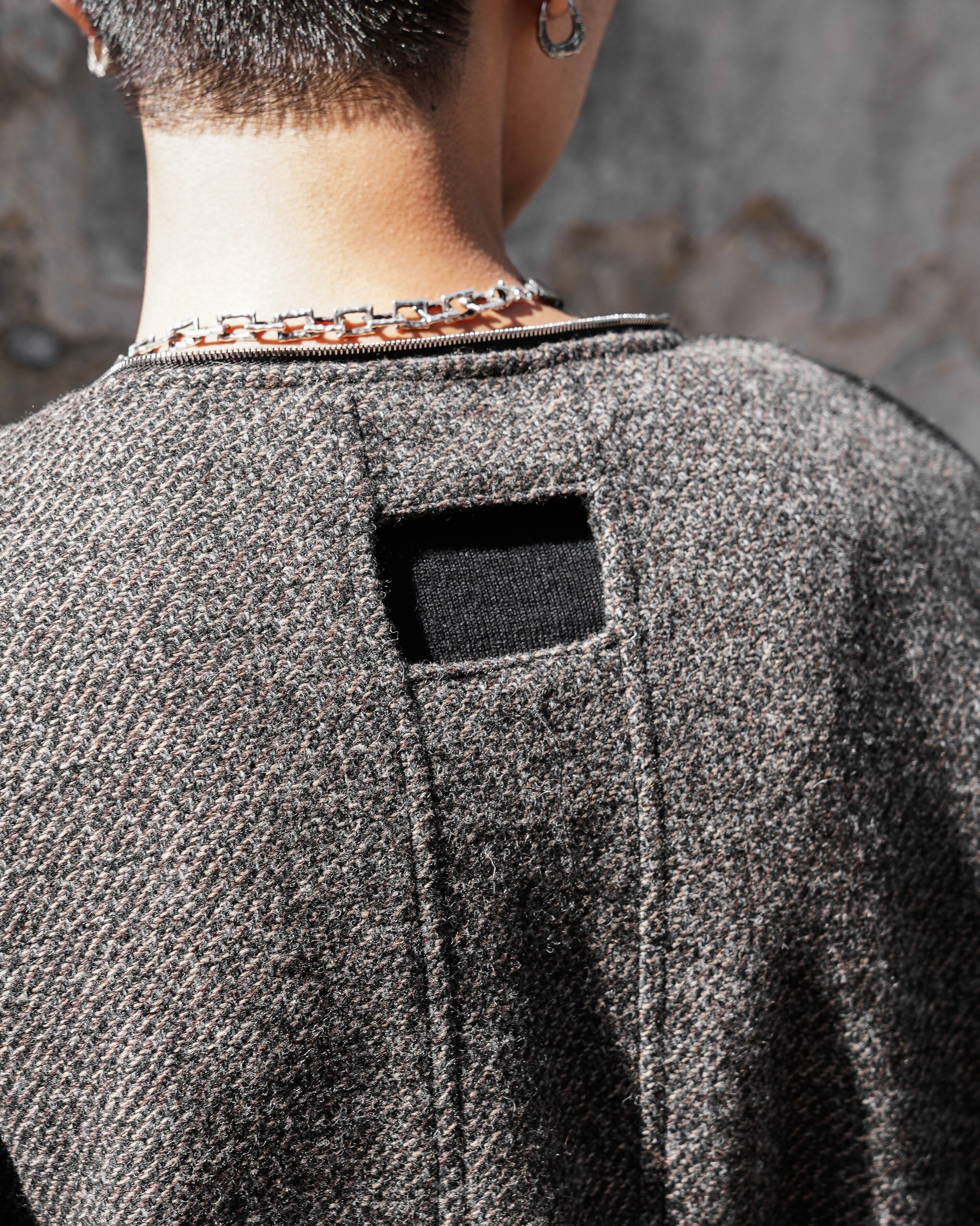 NULLUS AW25 DECONSTRUCTED SLIT & PEEL POCKET JACKE | hypeofficial