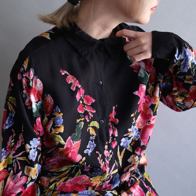 flower art pattern mode design shirt