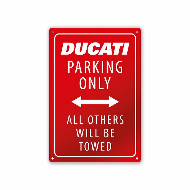 Ducati Parking メタルプレート
