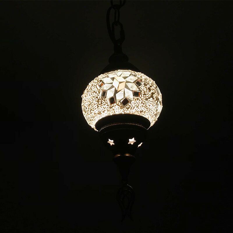 トルコランプ モザイクランプ 吊り下げ型シーリングランプ トルコ製 S