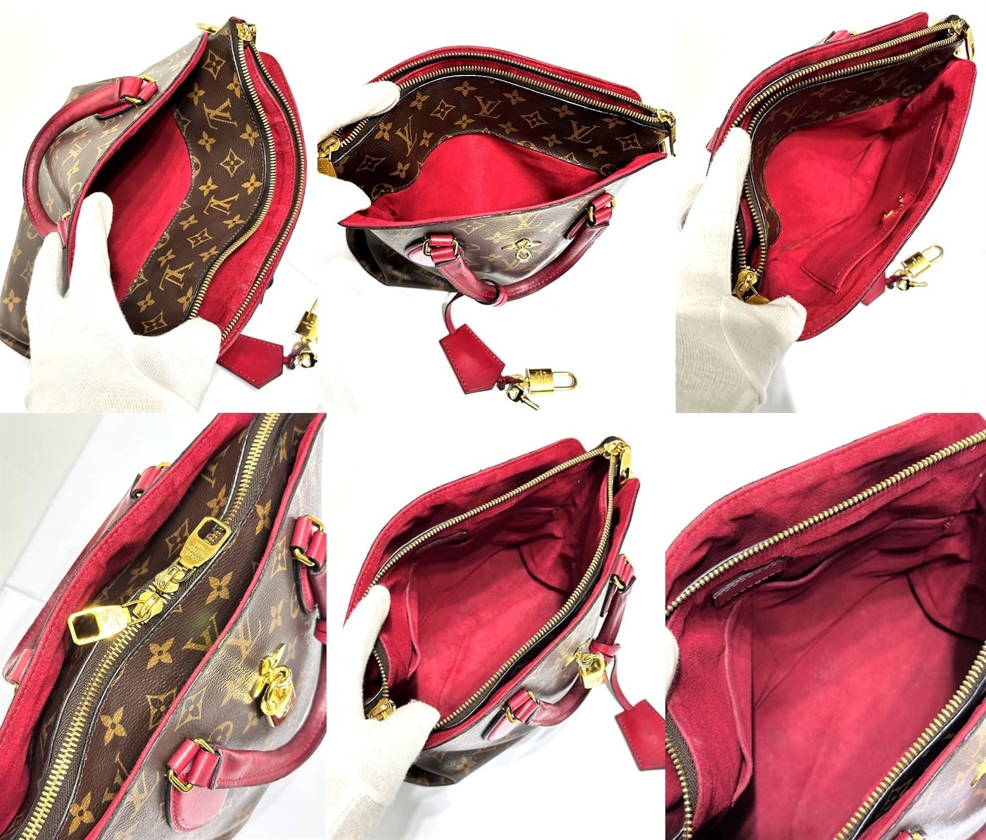 LOUIS VUITTON ルイヴィトン フラワー ジップド トート PM モノグラム
