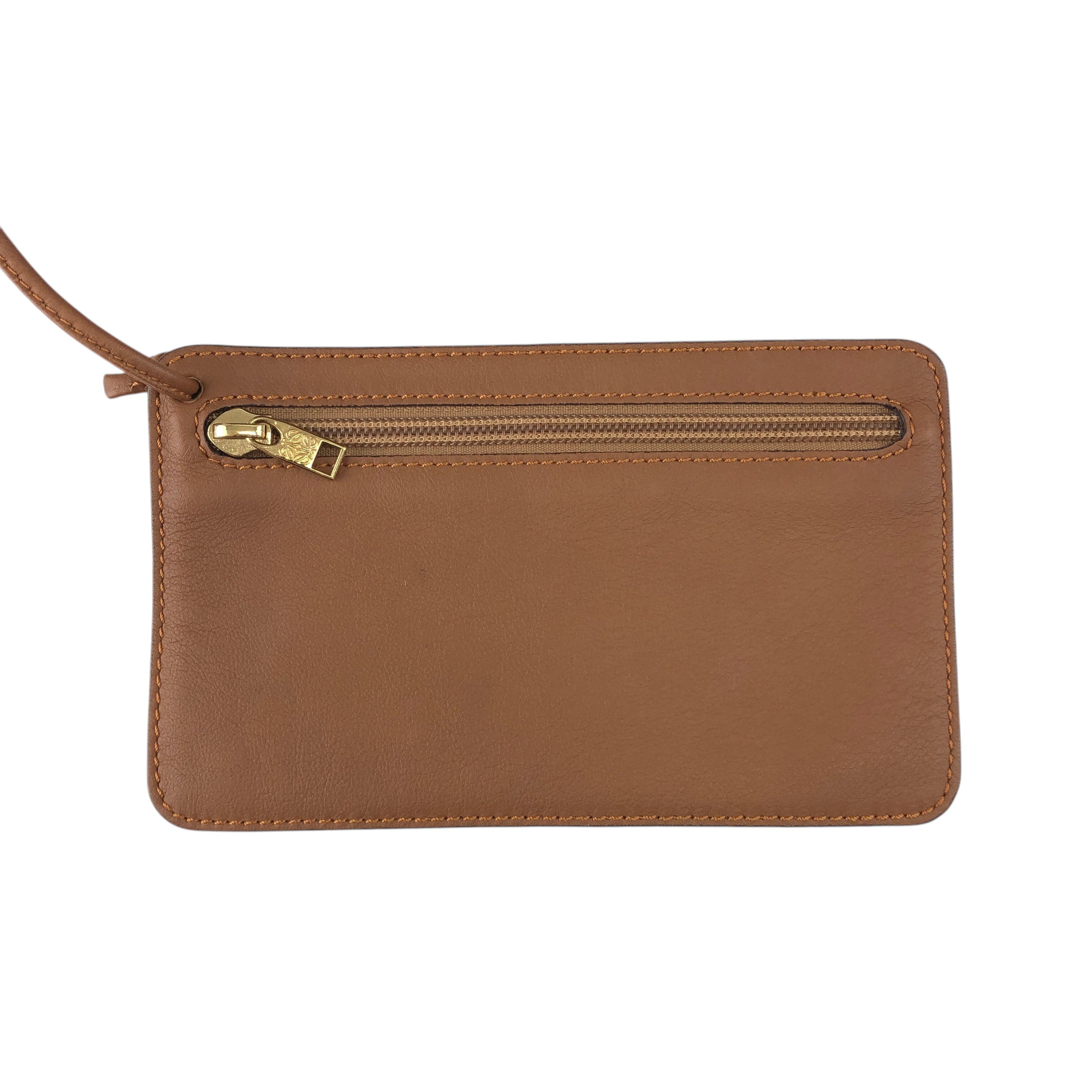 LOEWE ロエベ ショルダーバッグ ネイビー×ブラウン アナグラム