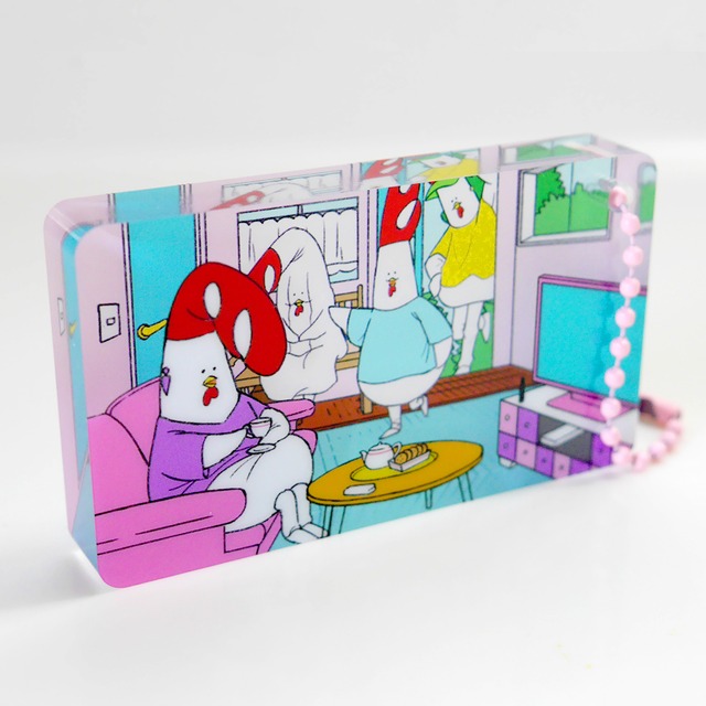 ２層アクリルブロックチャーム（アニメコント２話）