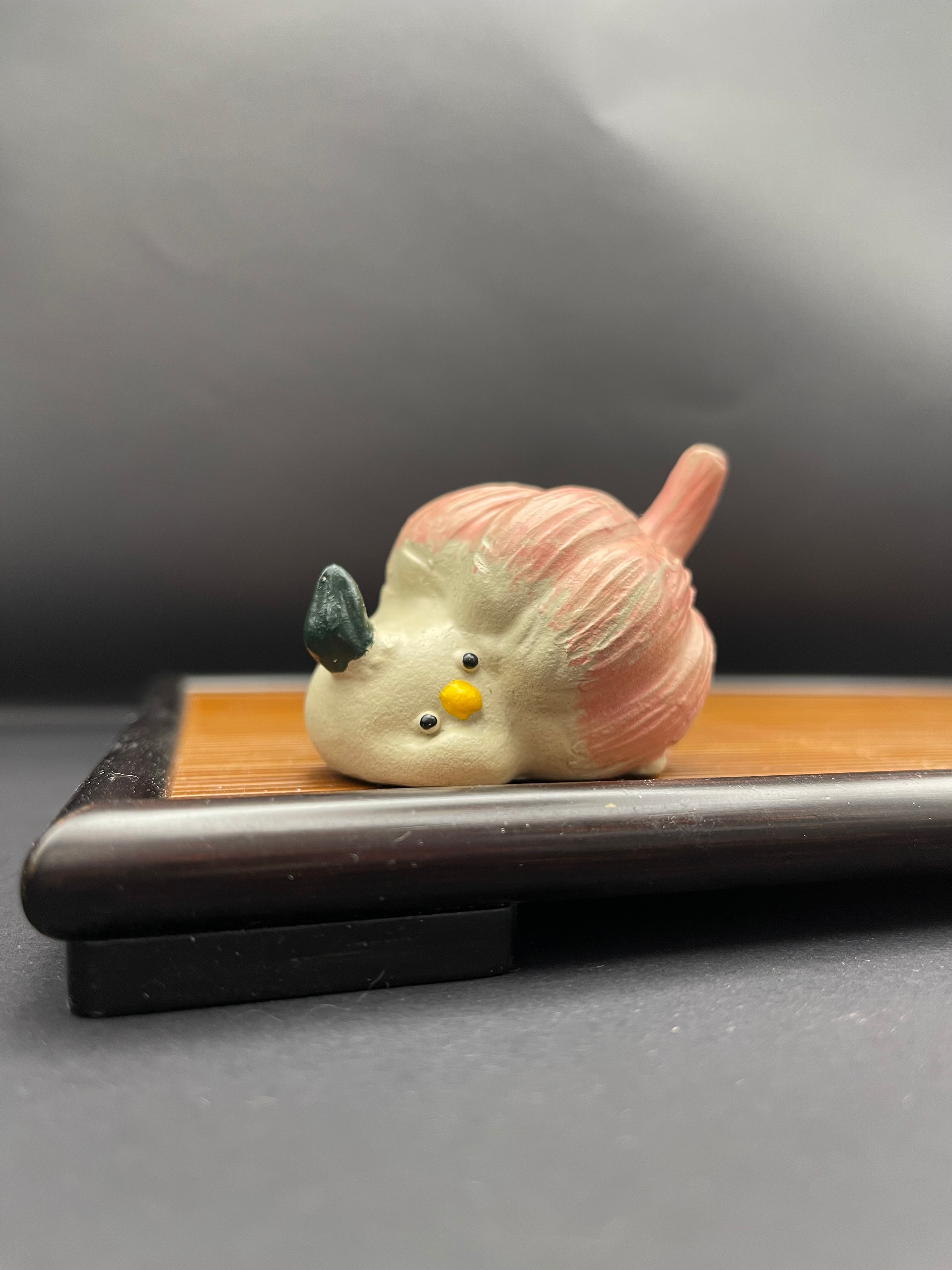 中国風 茶寵・蒜鳥（寝そべり姿）】 | 核心正岩茶専門店 皇御茗茶葉