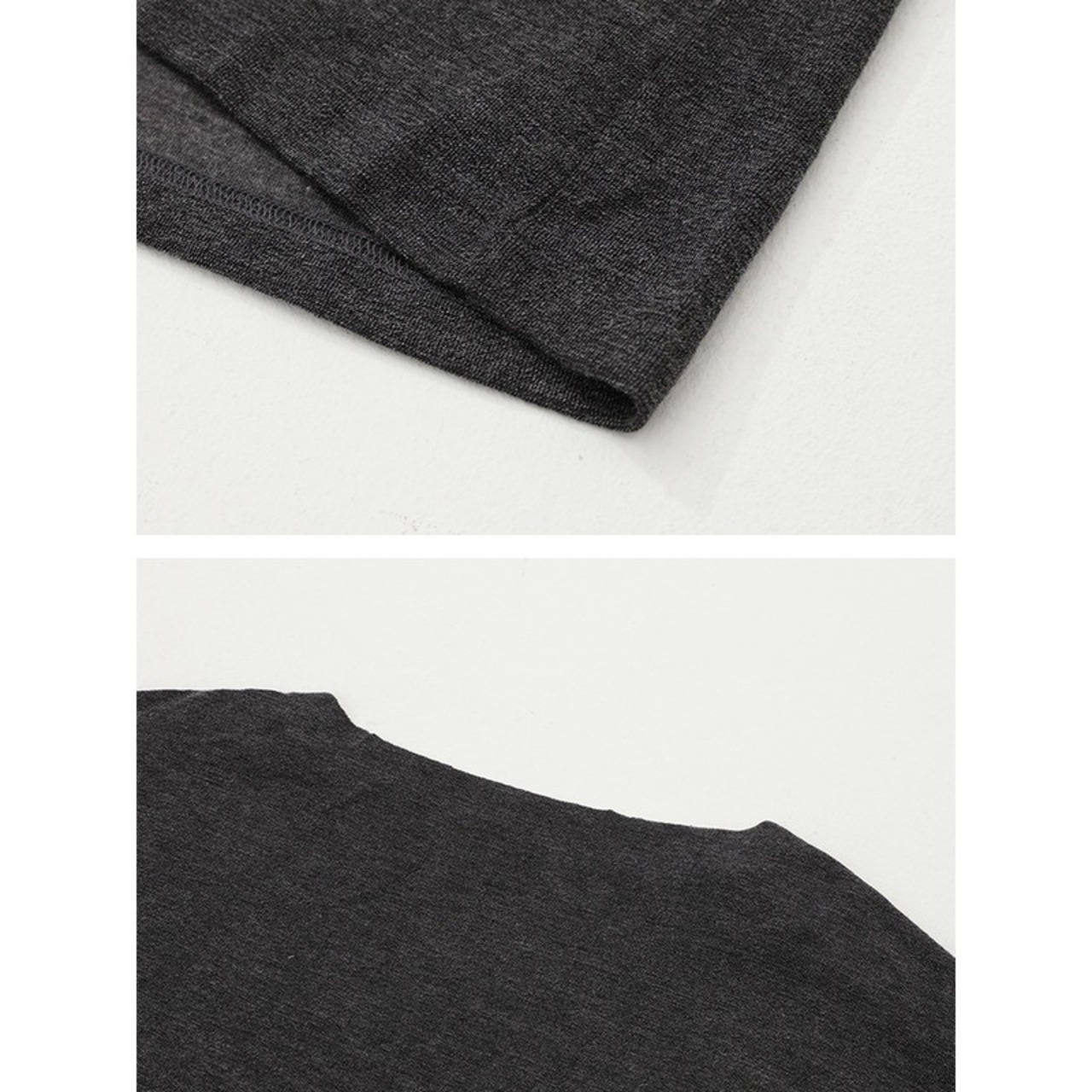 ネックスナップボタンロングTシャツ　991