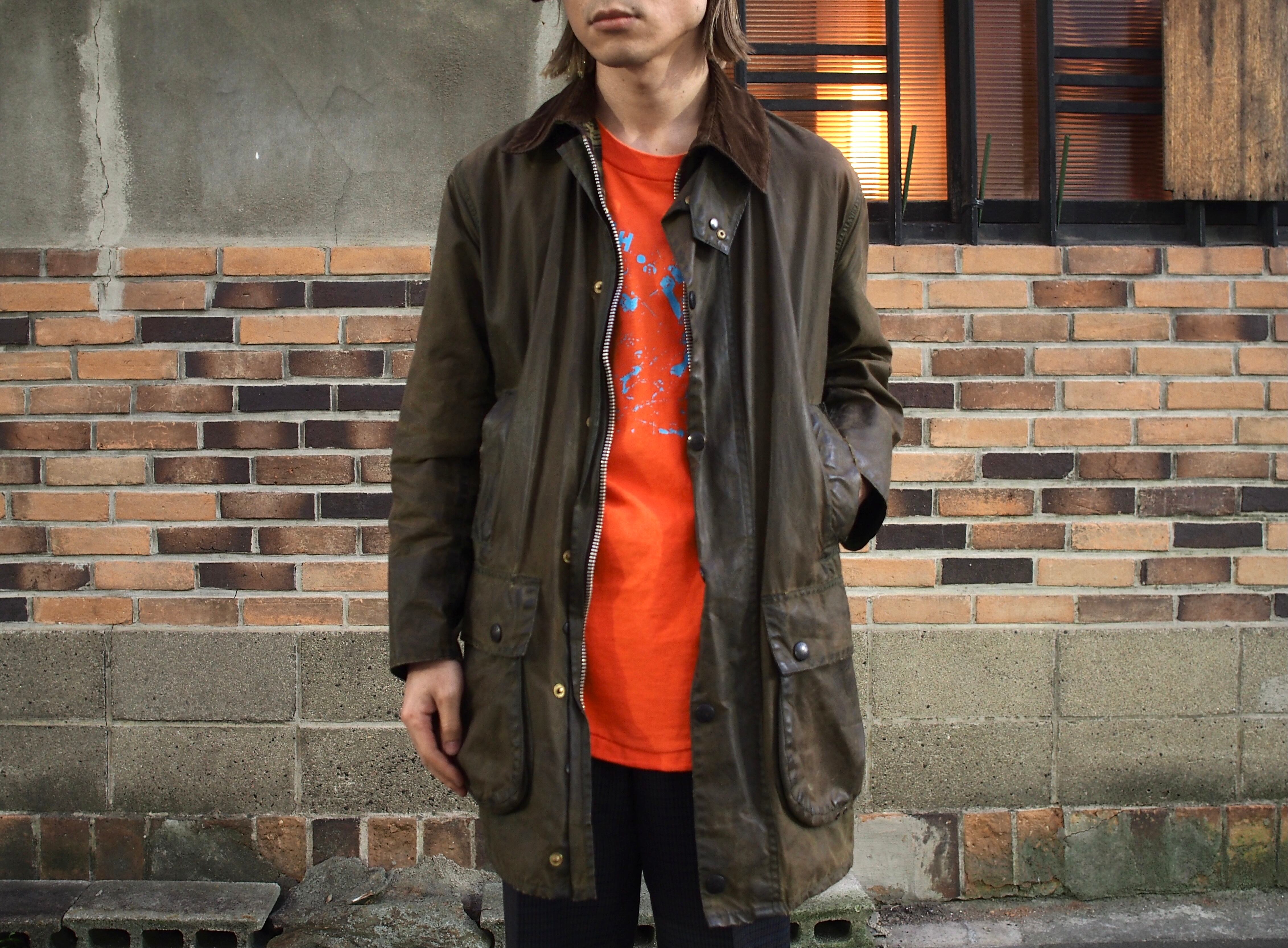 UK 1980's Barbour “BORDER” Size 34 バブアー ボーダー オイルド 