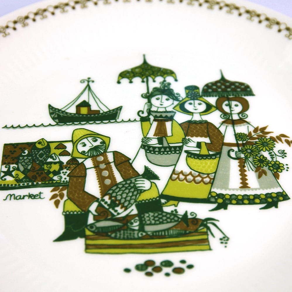 FIGGJO フィッギオ Market マルケット 240mm皿 北欧ヴィンテージ