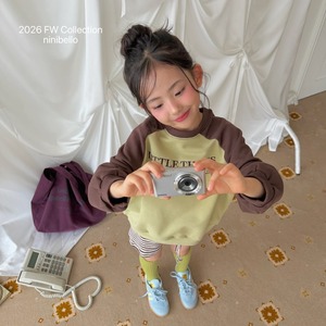 送料無料【予約】ninibello /Little Raglan Sweatshirt