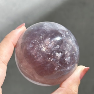 レピドライト×フローライト スフィア12◇Lepidolite◇天然石・鉱物・パワーストーン◇