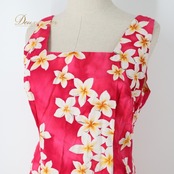 フラダンス 衣装 ワンピース ドレス ピンク系 RoyalCreations ハワイ製 プルメリア柄 ハワイアンプリント アロハ フラ ダンス レッスン 練習 ノースリーブ スリット 華やか 鮮やか かわいい おしゃれ ホワイト系 イエロー系 フラダンス衣装 ロングドレス ハワイアンファッション トロピカル 花柄 エレガント シンプル レディース プルメリア かわいいドレス スタイルアップ 大人可愛い