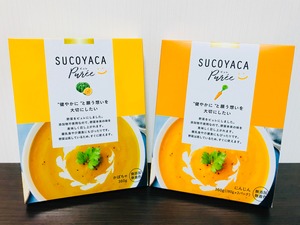 SUCOYACA Puree　2箱セット（カボチャ1箱・ニンジン1箱）