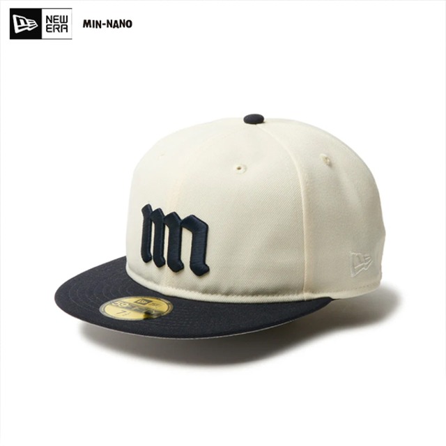 NEW ERA ニューエラ 14460929 59FIFTY ソフトバックラム Powered by GORO NAKATSUGAWA（min-nano）クローム ネイビーバイザー