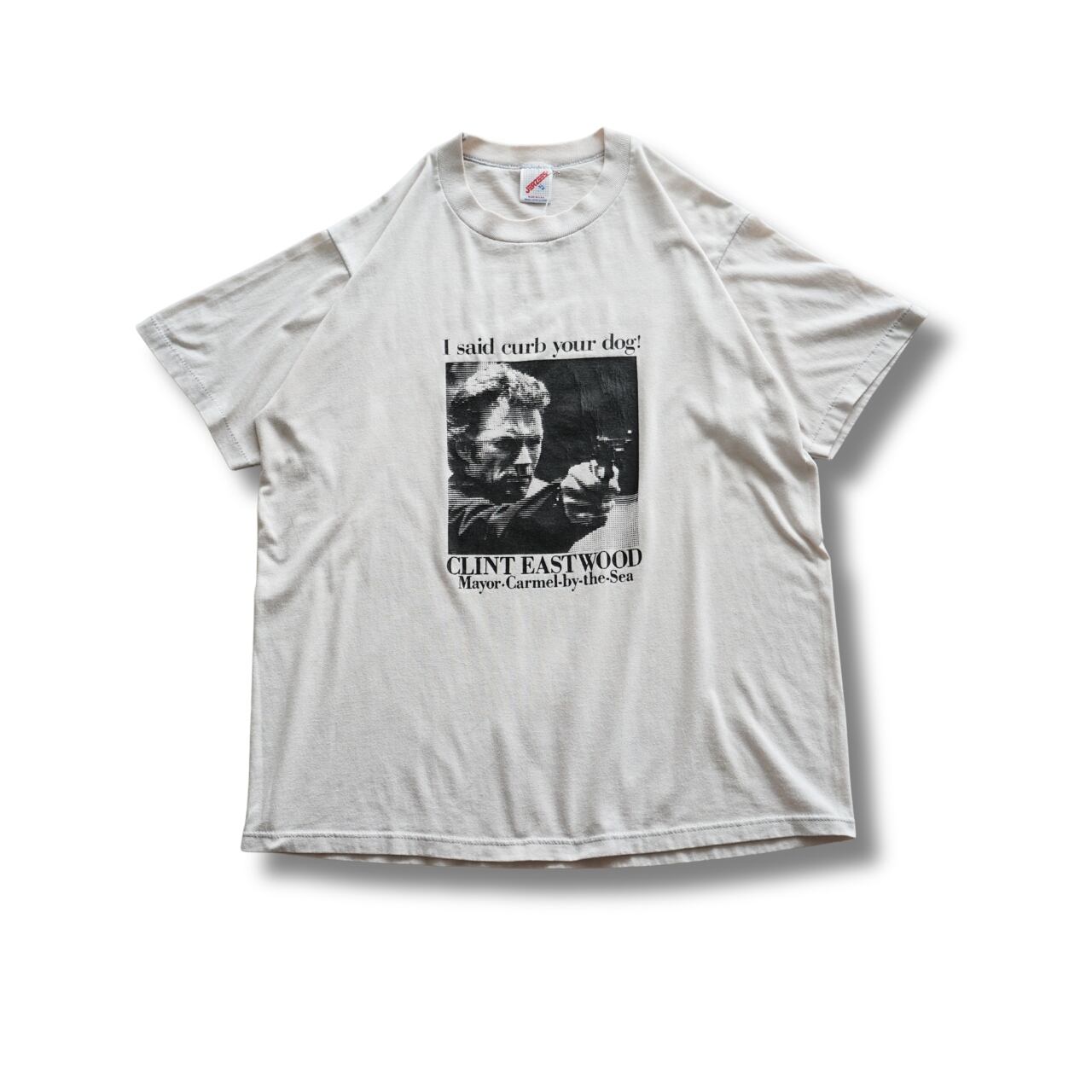 90s CLINT EASTWOOD プリントTシャツ(表記XL・実寸L相当)|NA859