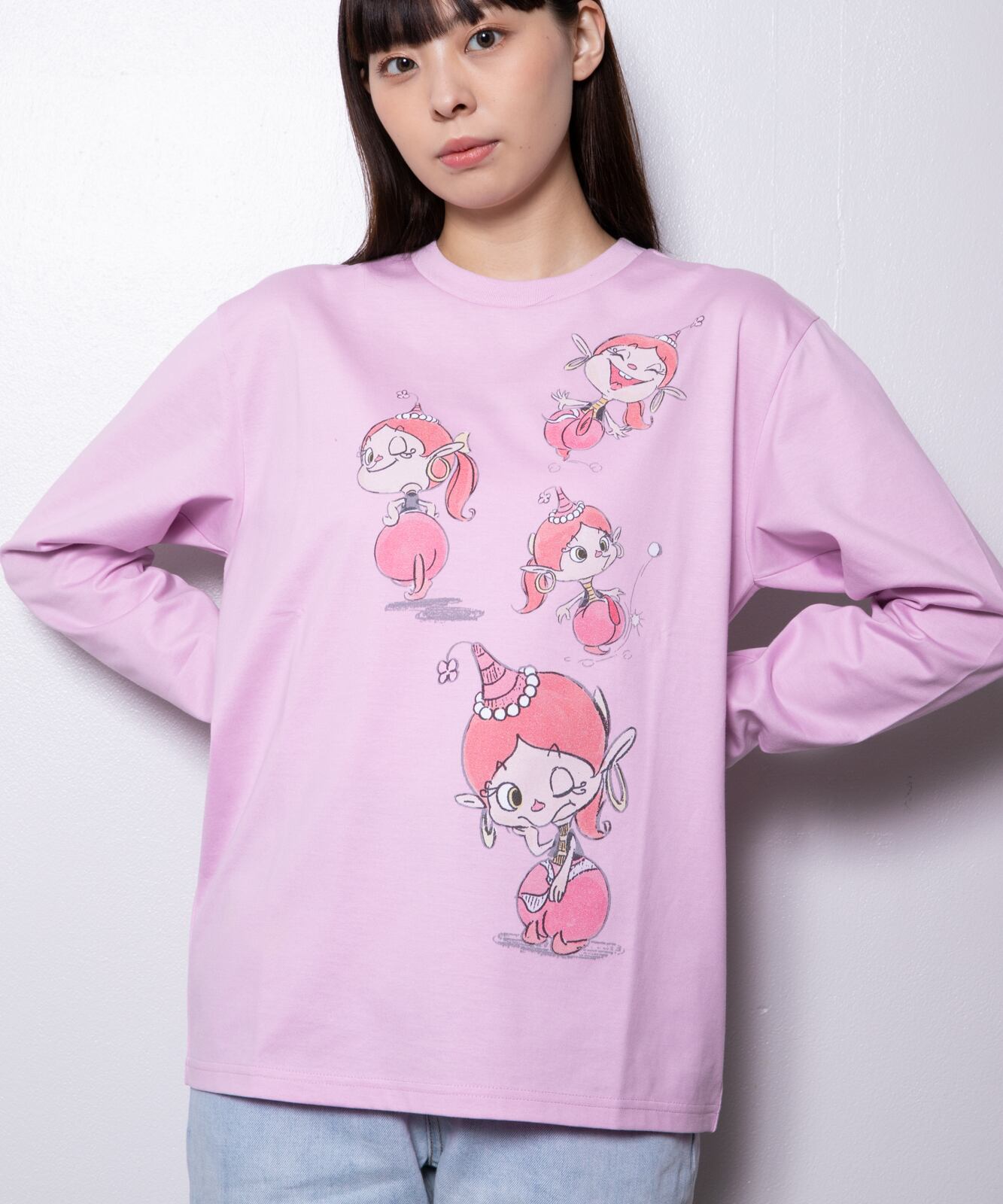 試着のみ L アクビちゃん ロングTシャツ ハクション大魔王 ブレイブマン Amazon.co.jp: THE BRAVEMAN 刺繍 長袖Tシャツ あくびちゃん