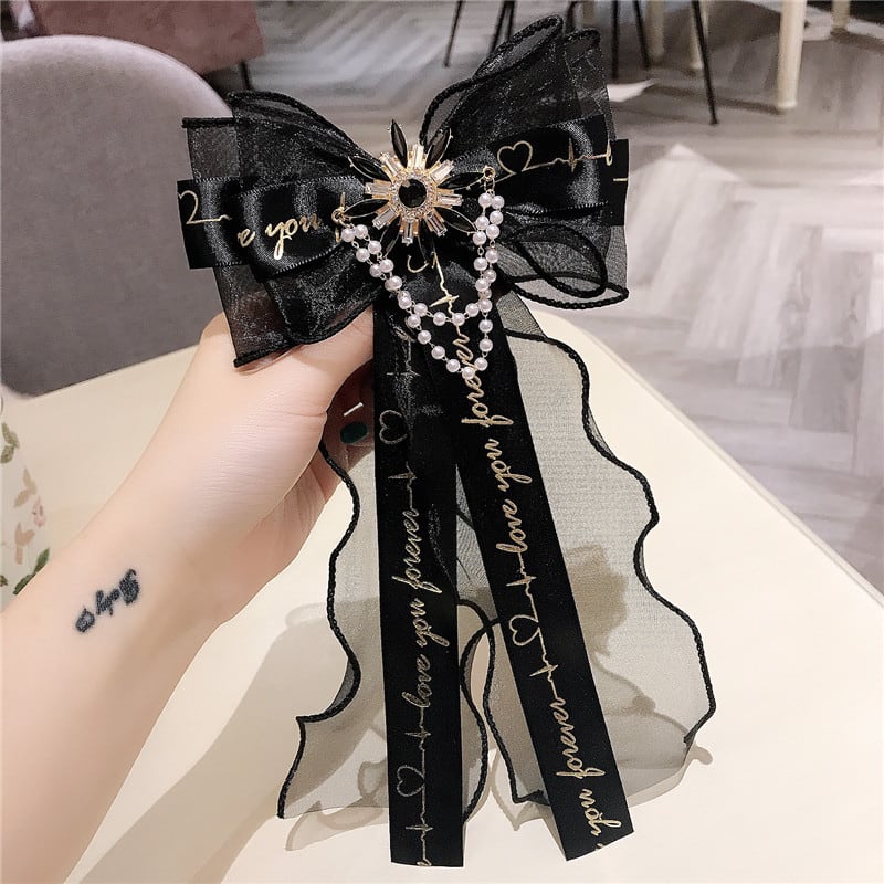 最終お値下げ♡1100➡️800➡️700円 色あせ 大きなリボンブローチ♡