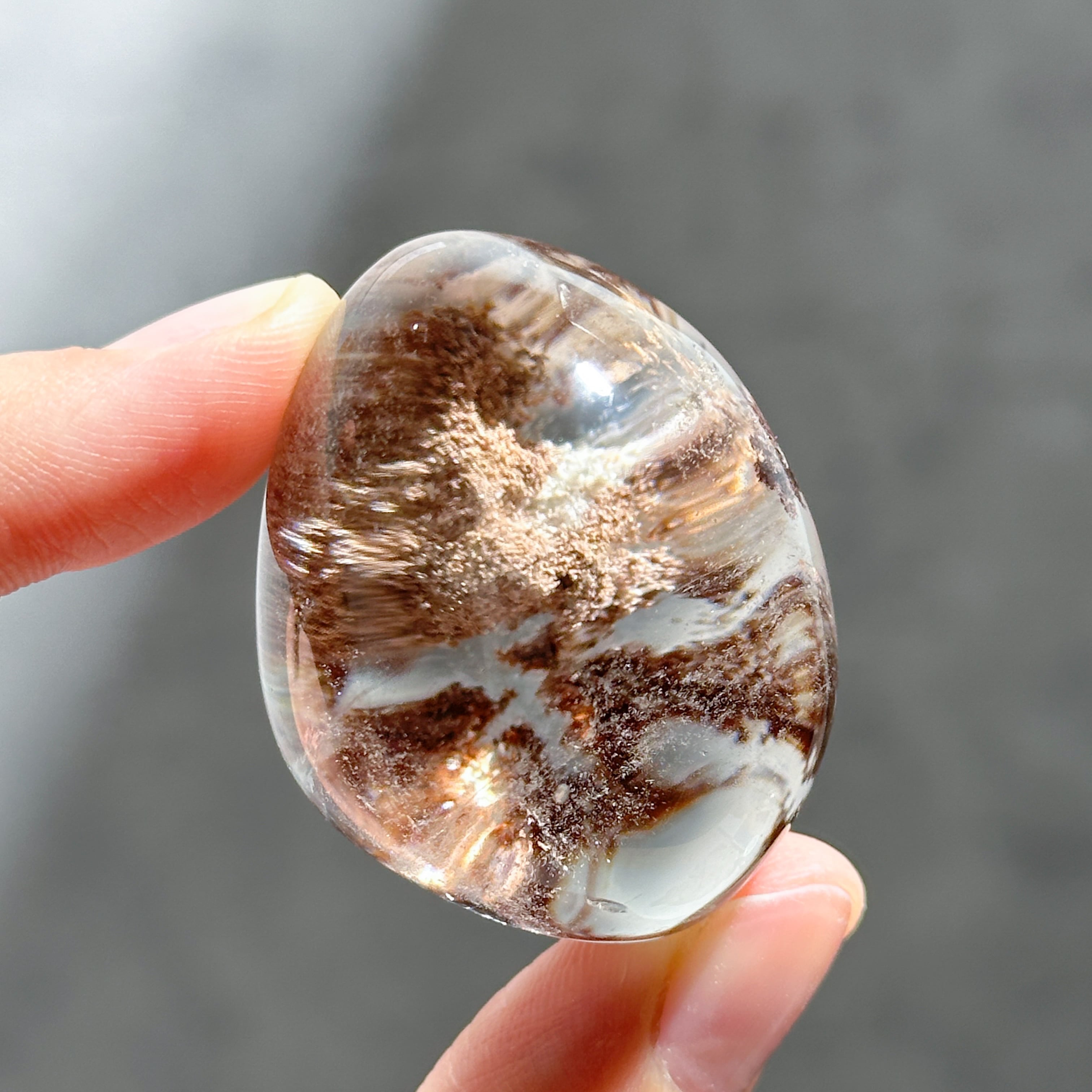 ミナスジェライス産ガーデンクォーツ レンズ04◇Garden Quartz◇天然石