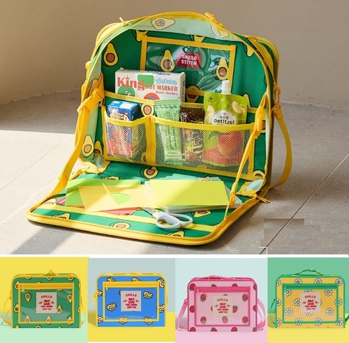 【Snillo Stitch】ファイル型トラベルバッグ 収納ポケット