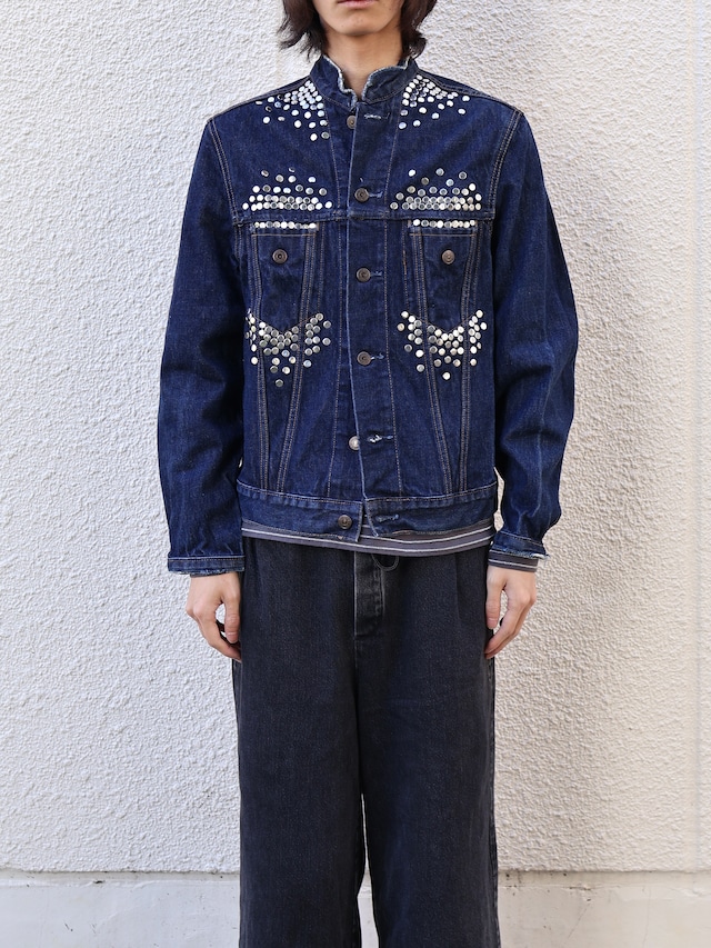 【Hannah Creak/26aw】Studded blouson blue