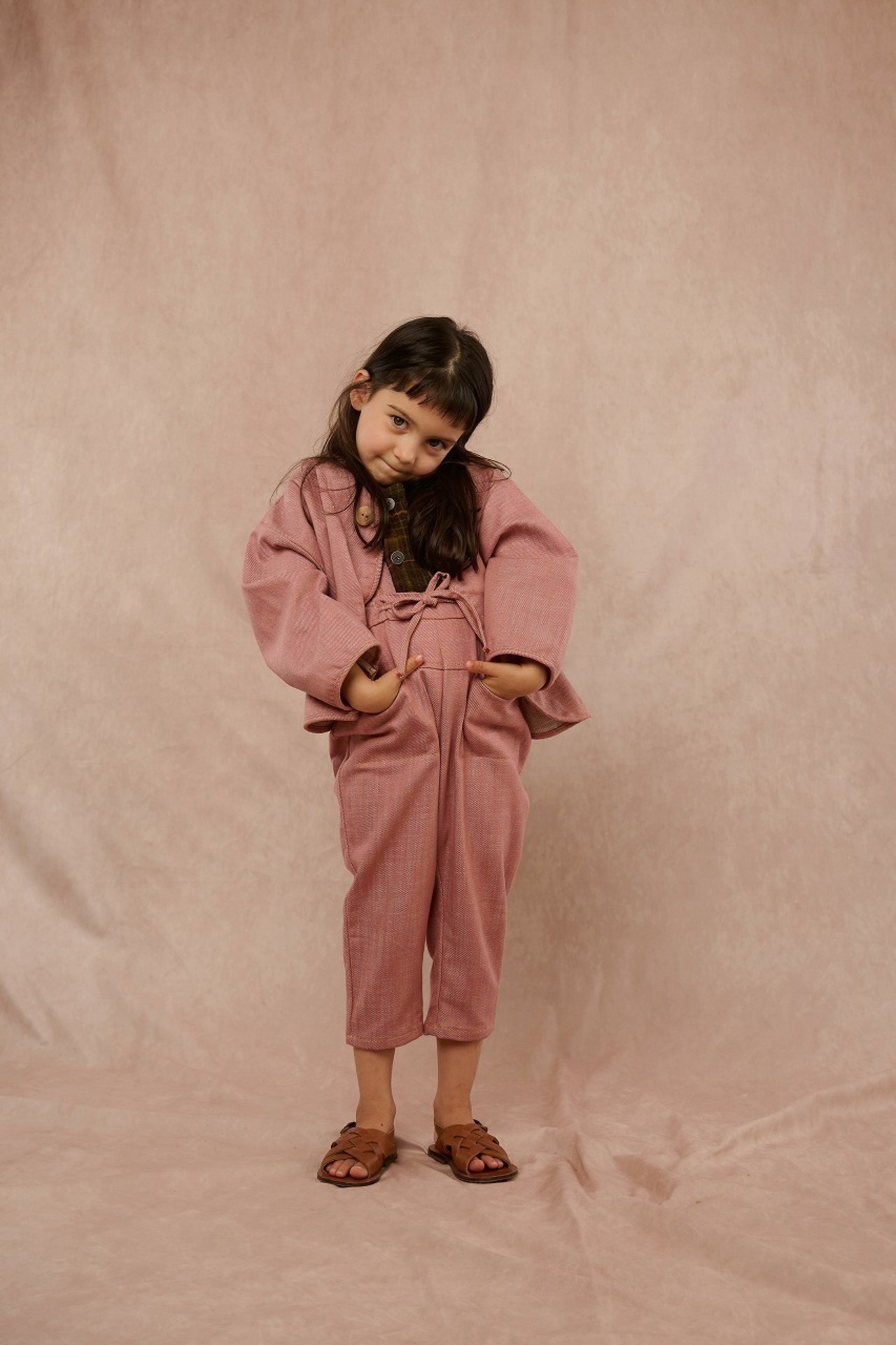 HELLOLUPO　BROOKS TROUSERS - PINK D(2(18-24m)-4-5y)