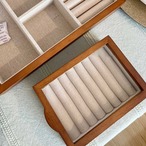 木製 ジュエリーボックス リングケース 指輪 ピアス イヤリング 収納 アクセサリーケース 小物収納