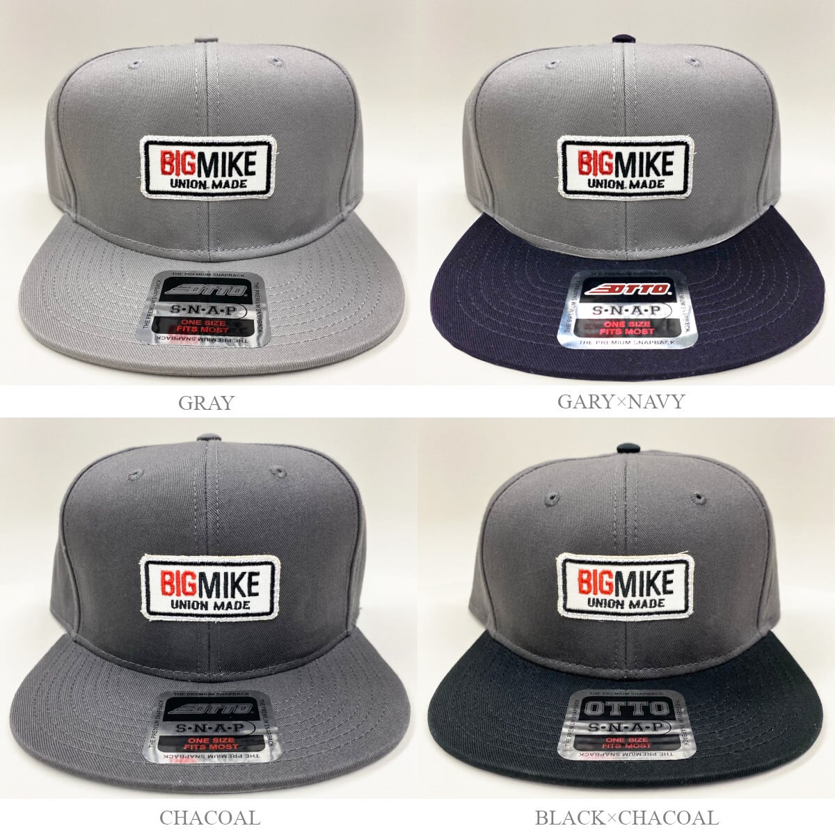Flat Visor Logo Patch Cap - 102224201 | 【BIG MIKE / ビッグ Flat Visor Logo Patch Cap - 102224201 | 【BIG MIKE / ビッグ
