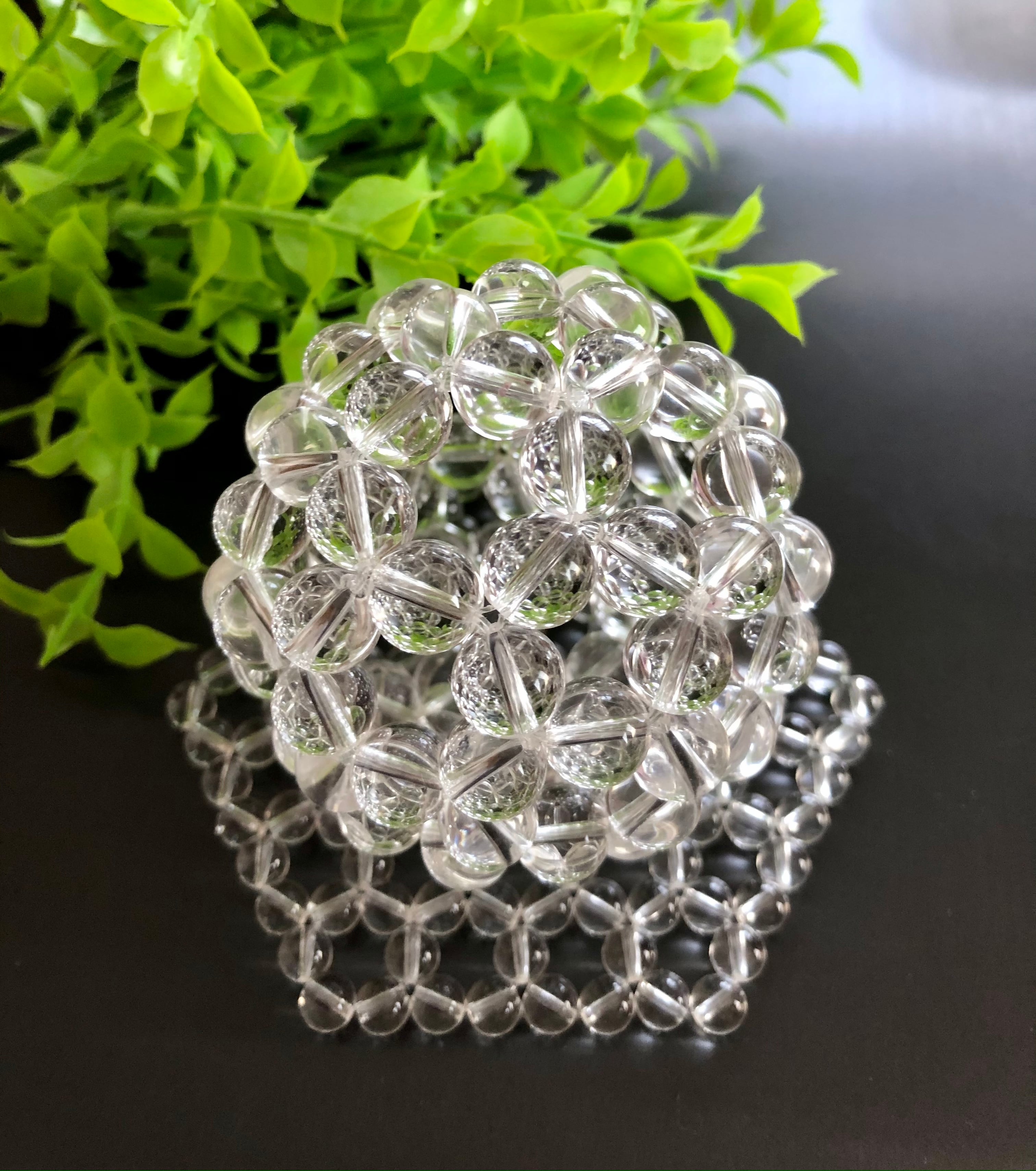 プログラミングフラーレン ヒマラヤ水晶 10㎜珠