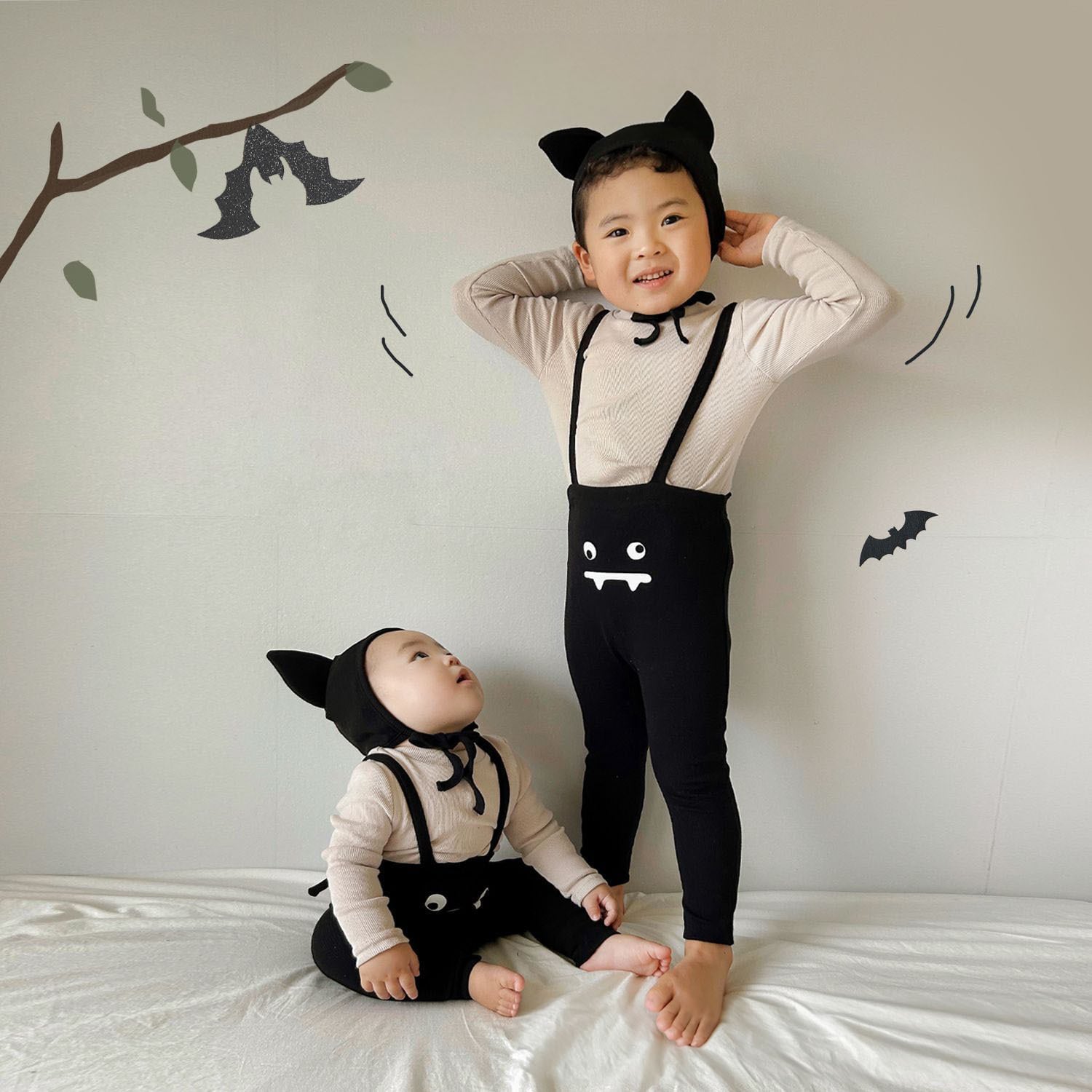 「予約」66-90cm サロペットパンツ ハロウィン コスプレ