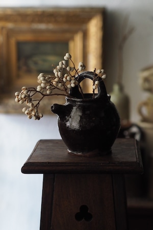 南仏小さなオイルポット-antique french pot