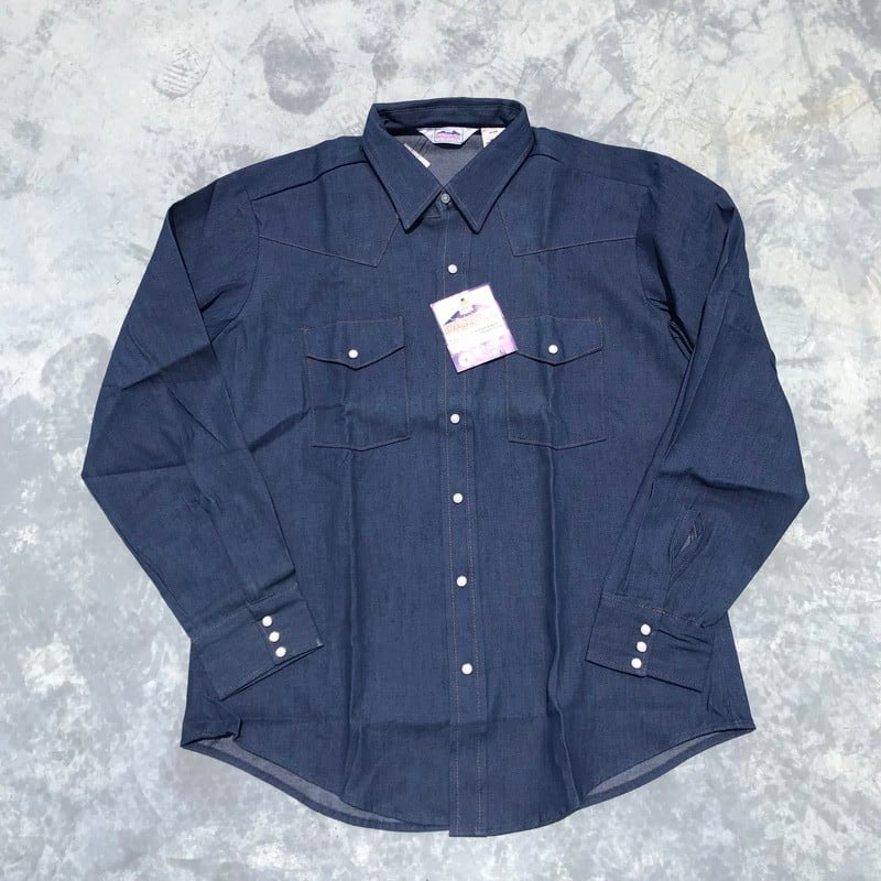 70's 80's DAKOTA BY FIVE BROTHER デニムウェスタンシャツ ファイブブラザー NOS デッドストック USA製 XL 希少 ヴィンテージ