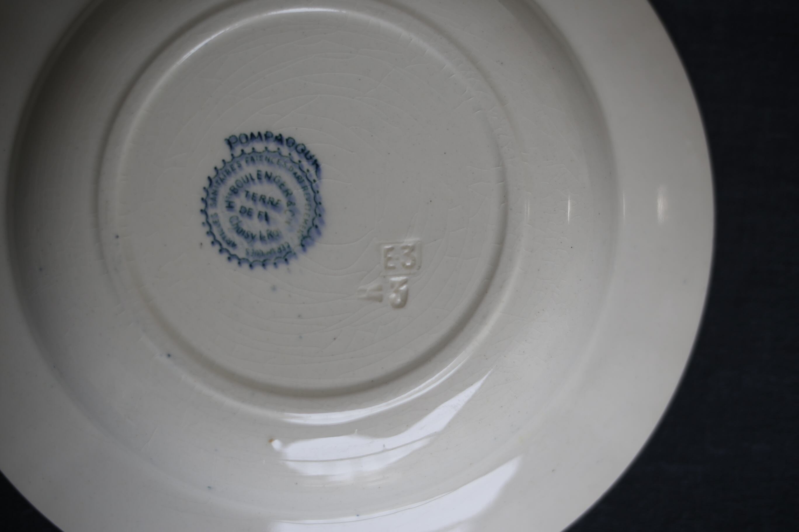 フランス アンティーク Choisy le Roi ショワジールロワ『POMPADOUR