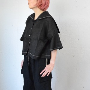 ROBE de PEAU(ローブデポー) GRAND SAILOR COLLAR BLOUSE ラミー セーラーカラー ブラウス
