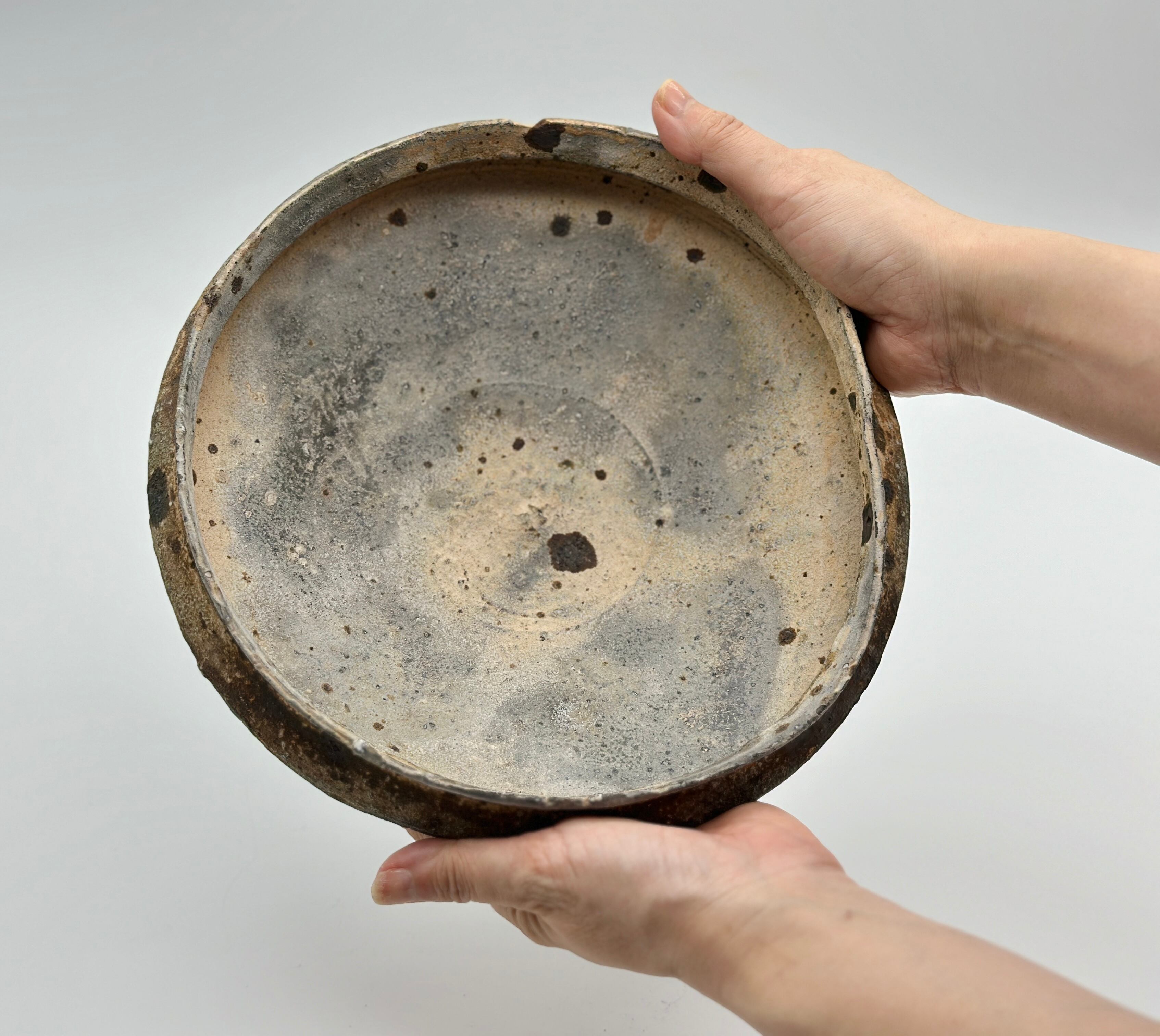 川村嘉範 三島 皿 三島手 象嵌 暦手 刷毛目 李朝 茶道 骨董品