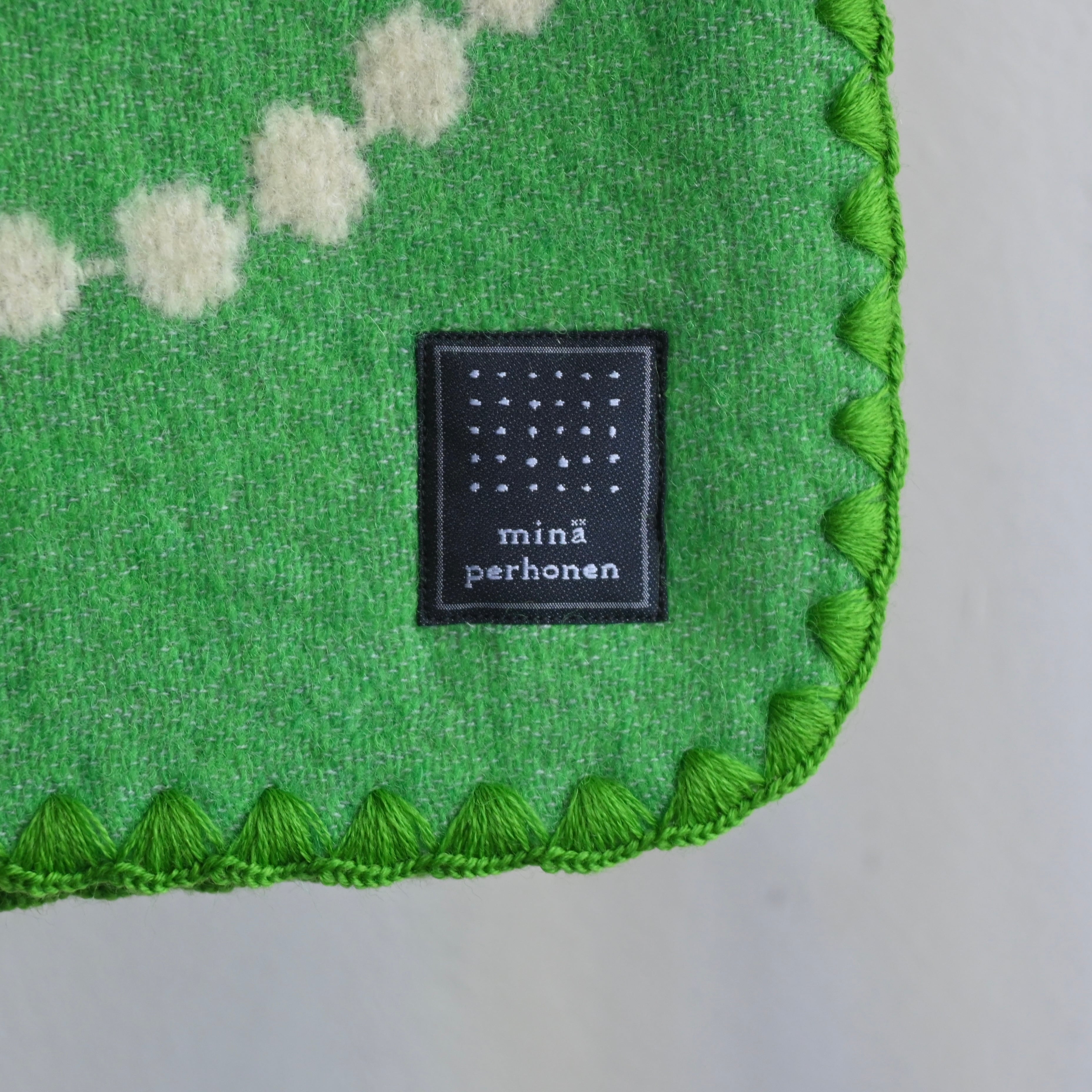 mina perhonen》tambourine ブランケット(XS) / green | cirkel mote