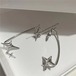 星型デザインのジルコン耳掛けピアス 인테리어