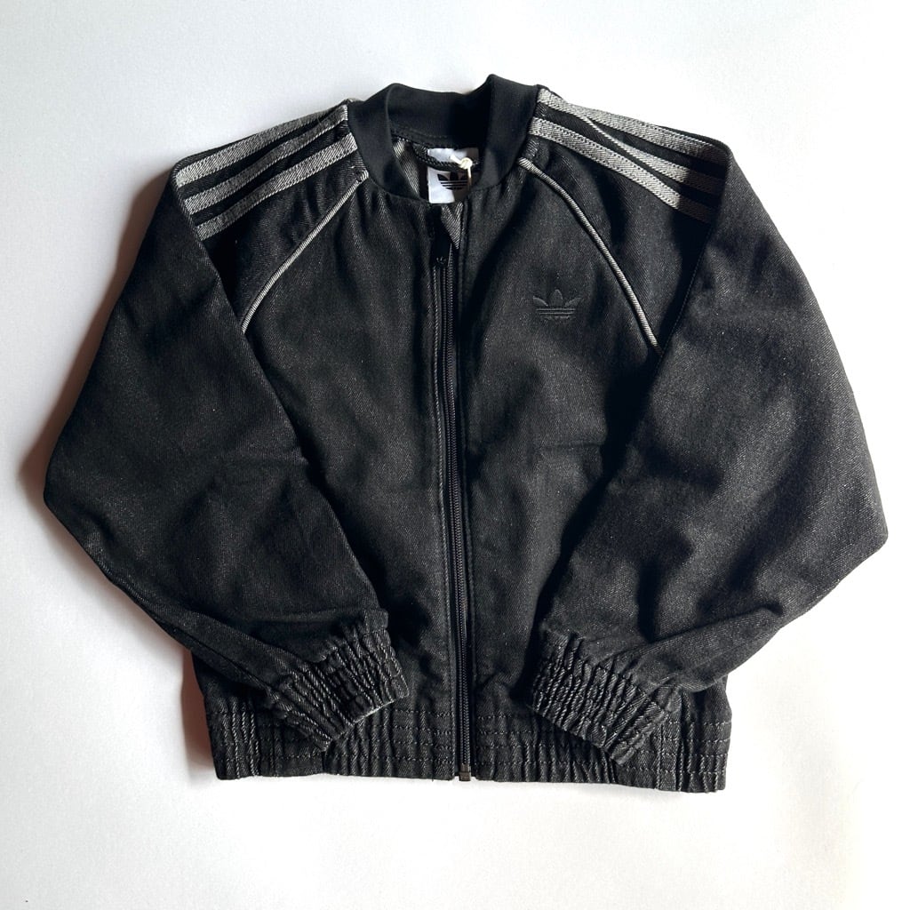 adidas originals Firebird Denim Track Top【110-120cm】Black Denim