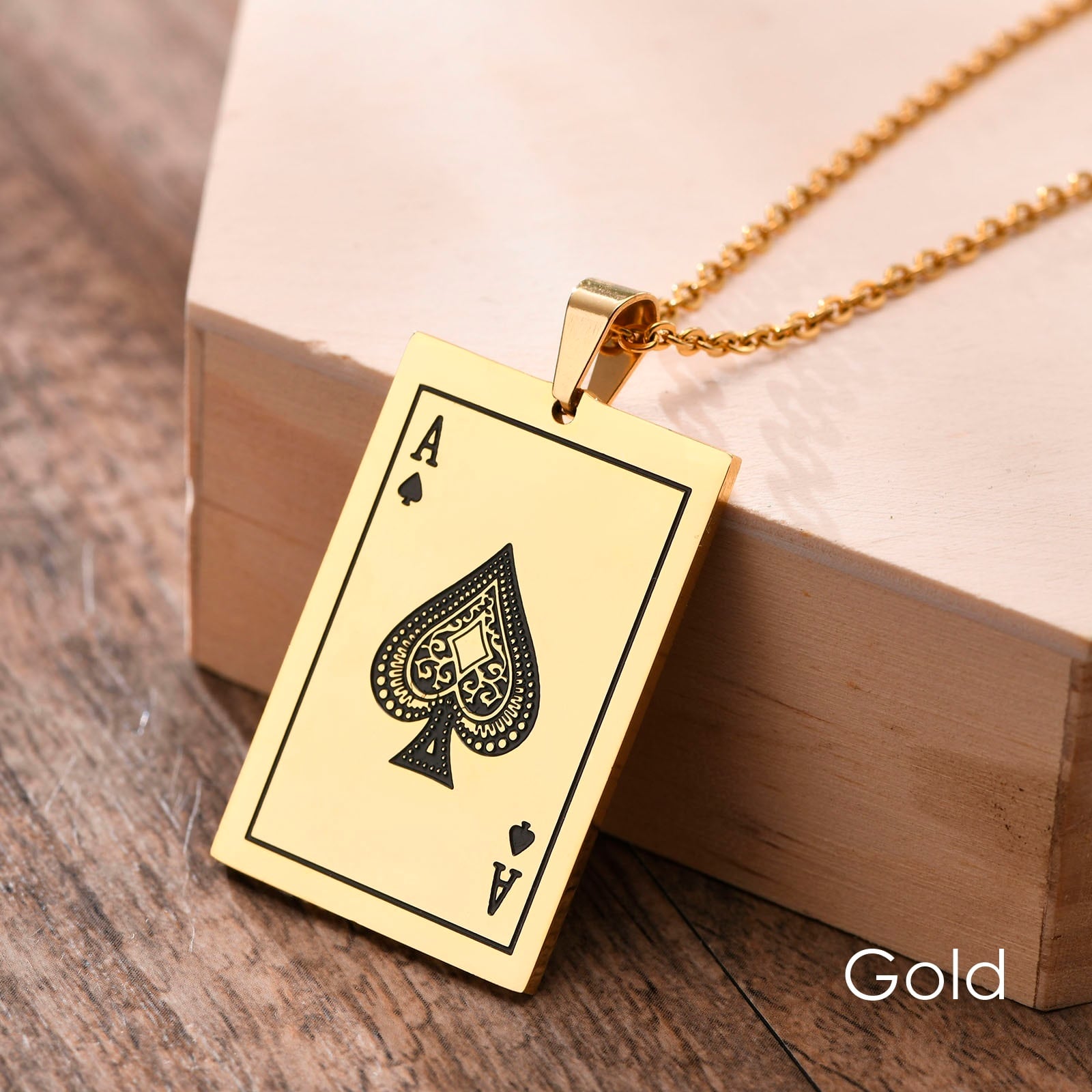 Spade Ace Pendant Necklace / スペード エース ペンダント