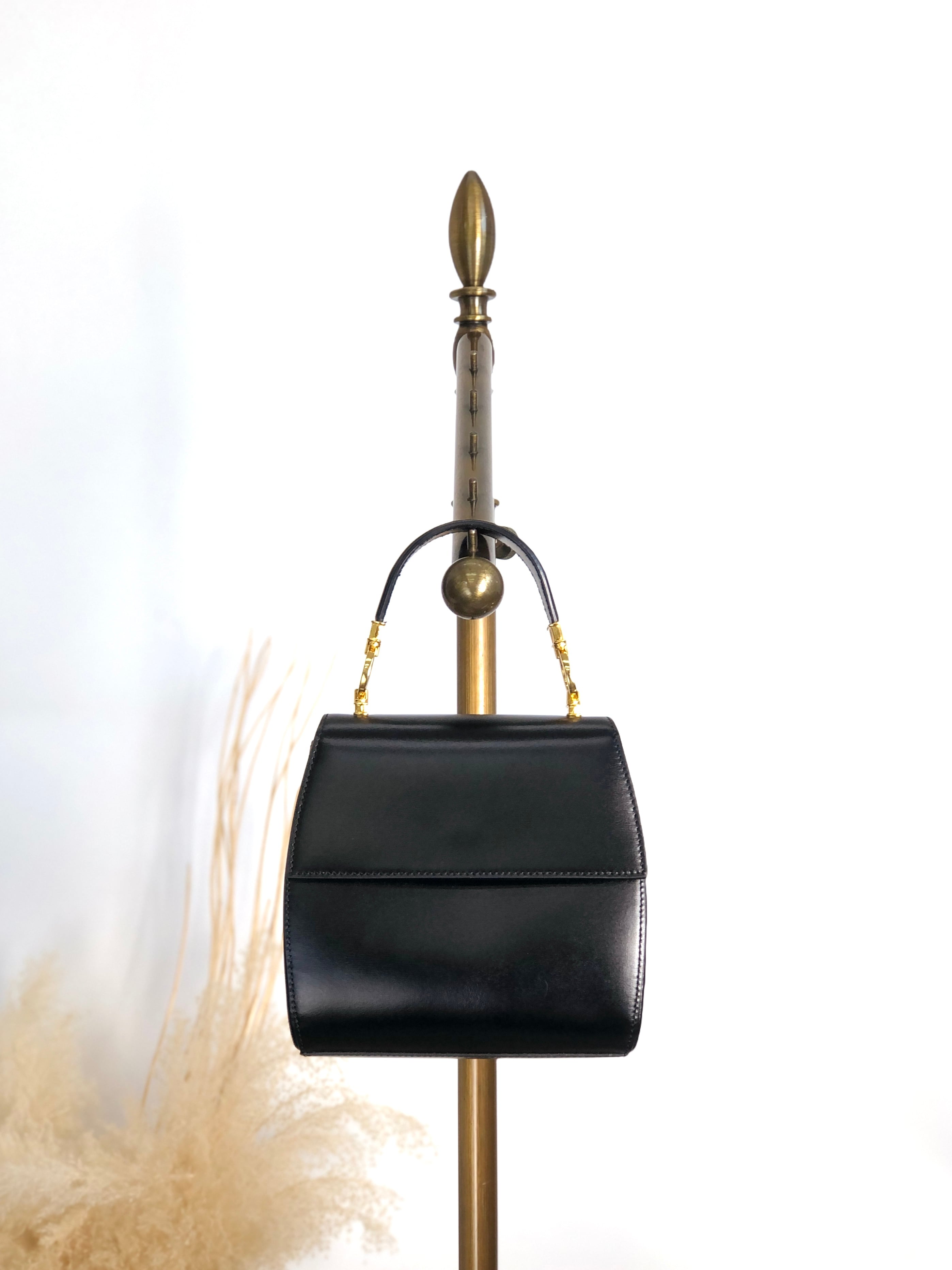さわちょん様購入予定　オールドディオール　ロングハンドル Christian Dior クリスチャン ディオール ハンドバッグ ブラック