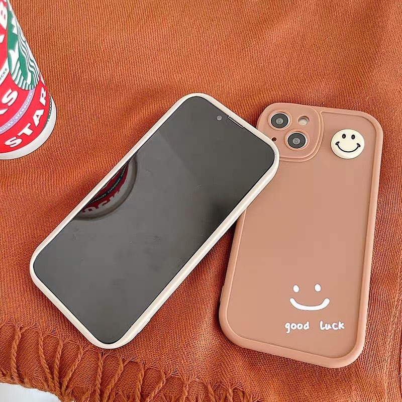 iPhoneケース iPhone13 iPhone12 にこちゃん スマイル カップル ペア