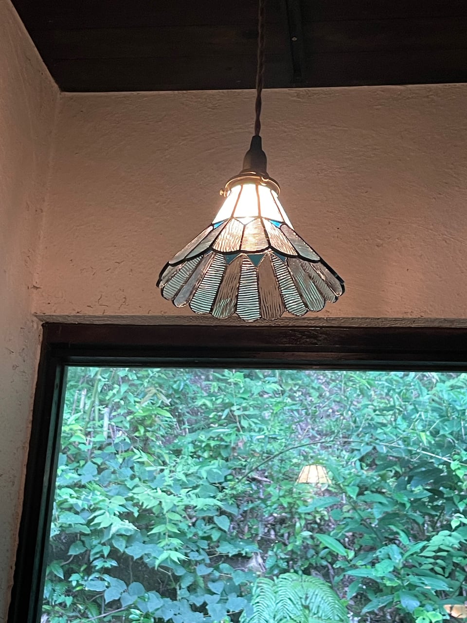 限定品】スカーレットブルー（ステンドグラスの吊りランプ
