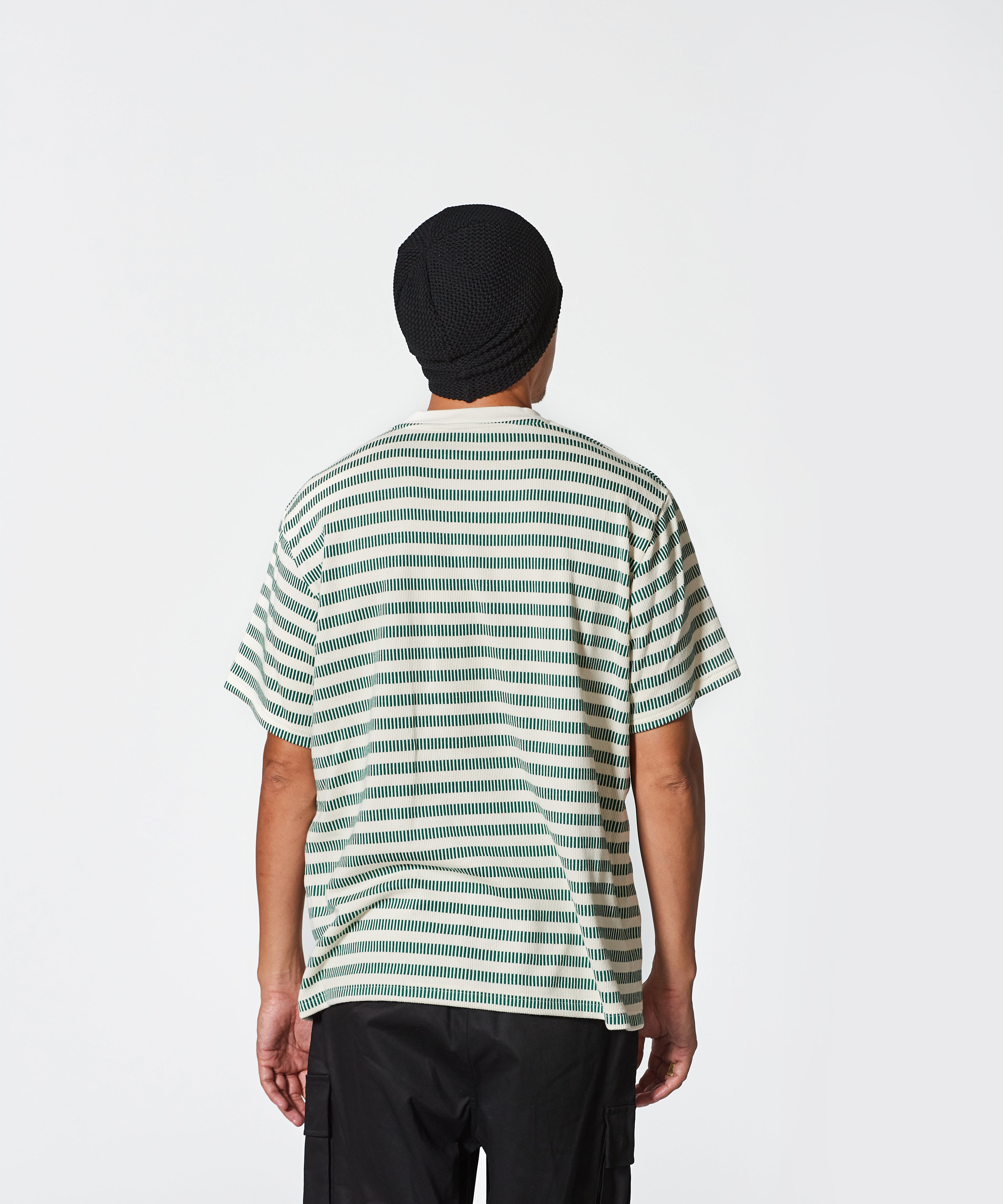 完売前に【muta MARINE×ACANTHUS】ドミノボーダーTシャツ muta MARINE × ACANTHUS ドミノボーダーTシャツ | ACANTHUS