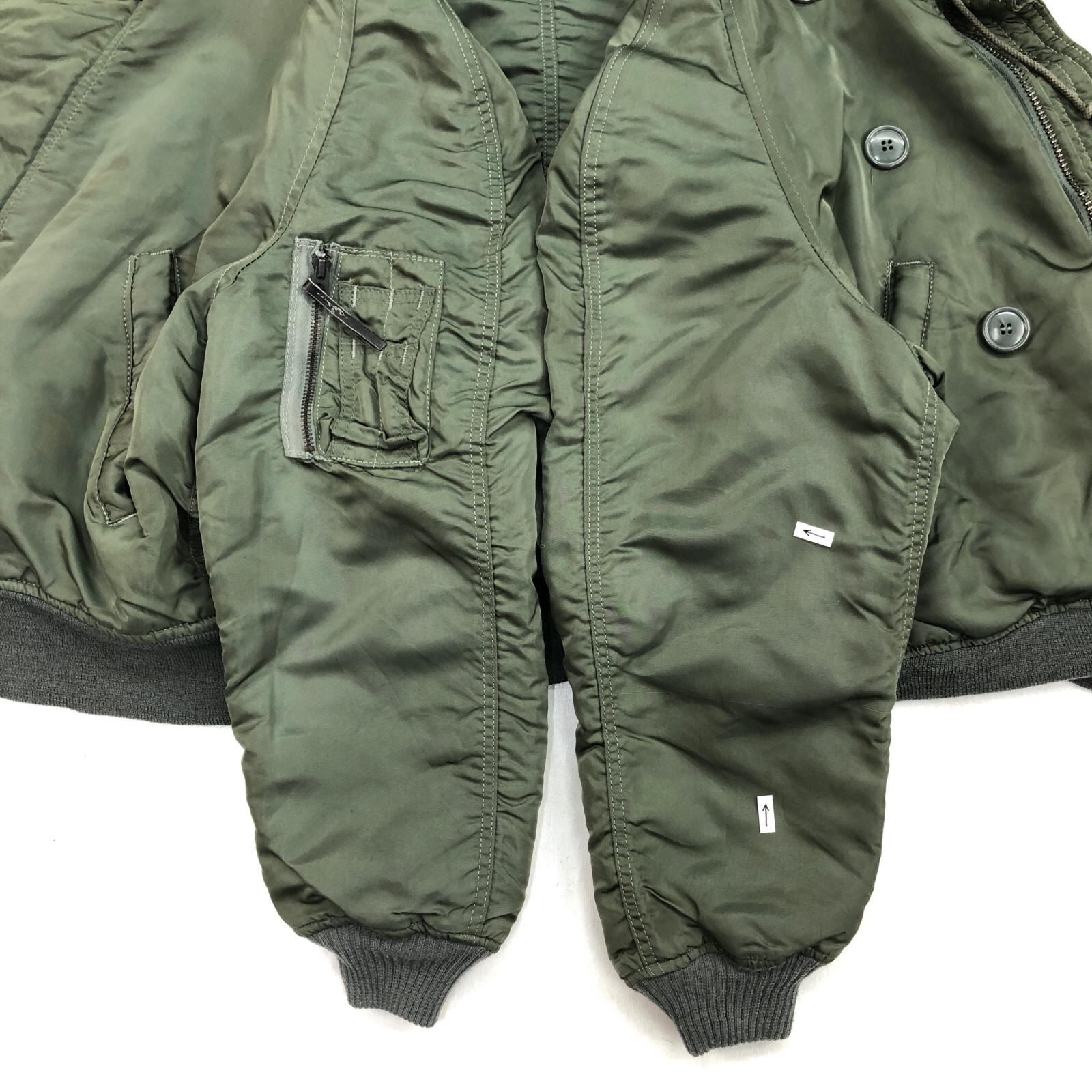 【vintage】旧タグ 80年代 ALPHAアルファN-2Bグリーン 80年代 USA製 ALPHA アルファ N-2B フライトジャケット 民間品 メンズL
