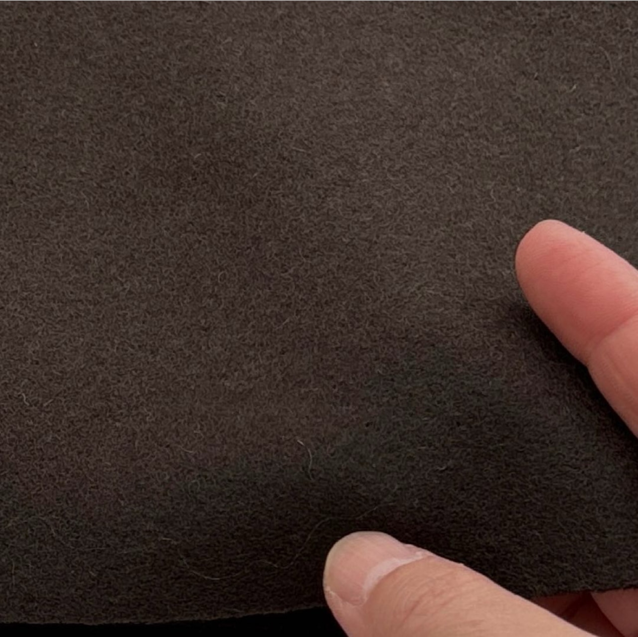 ★NY751◆1.7m◆ラスト1点!!ウール100%ソフトメルトン生地◆こげ茶