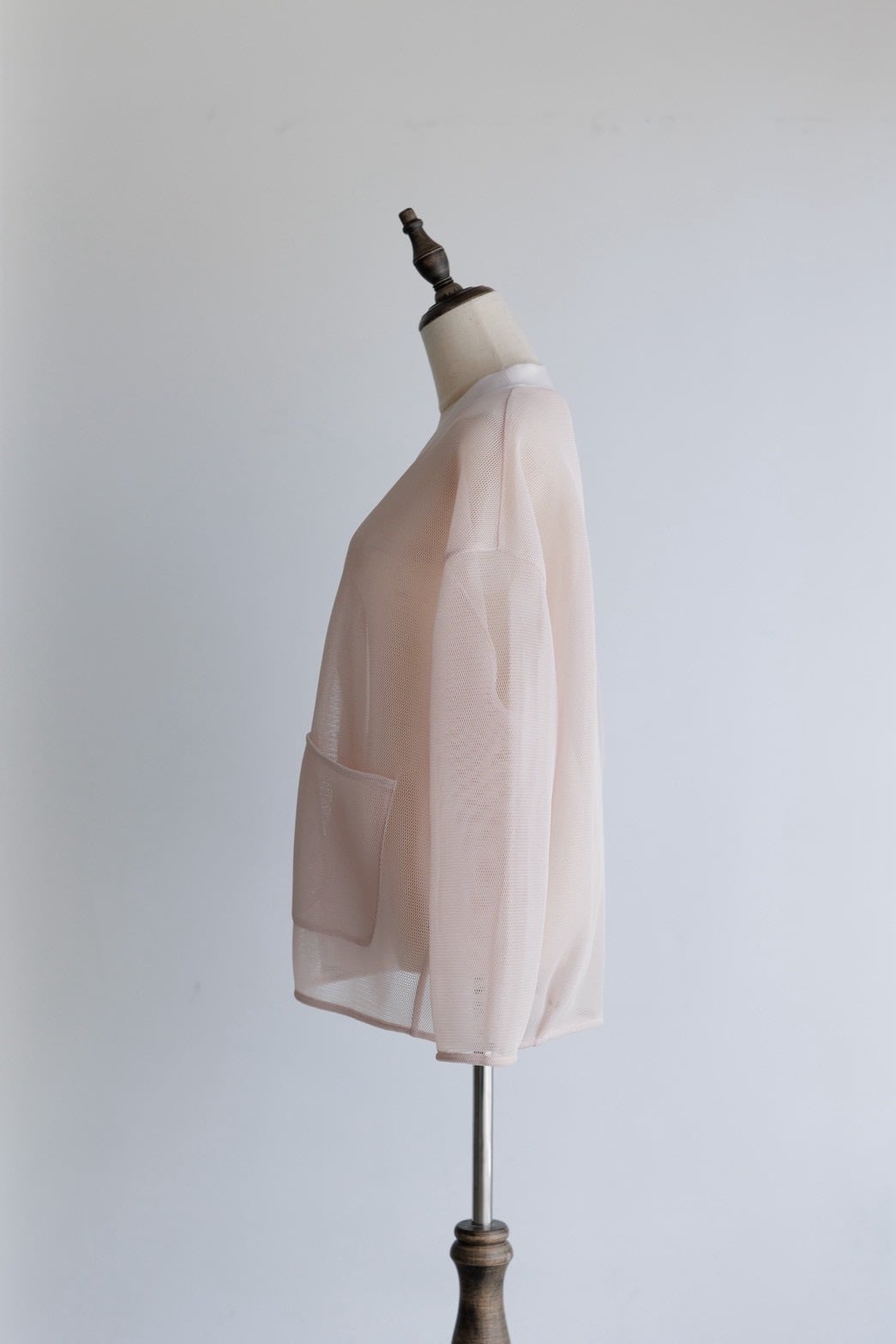 double mesh Cardigan（ピンク）【予約販売】 | pois